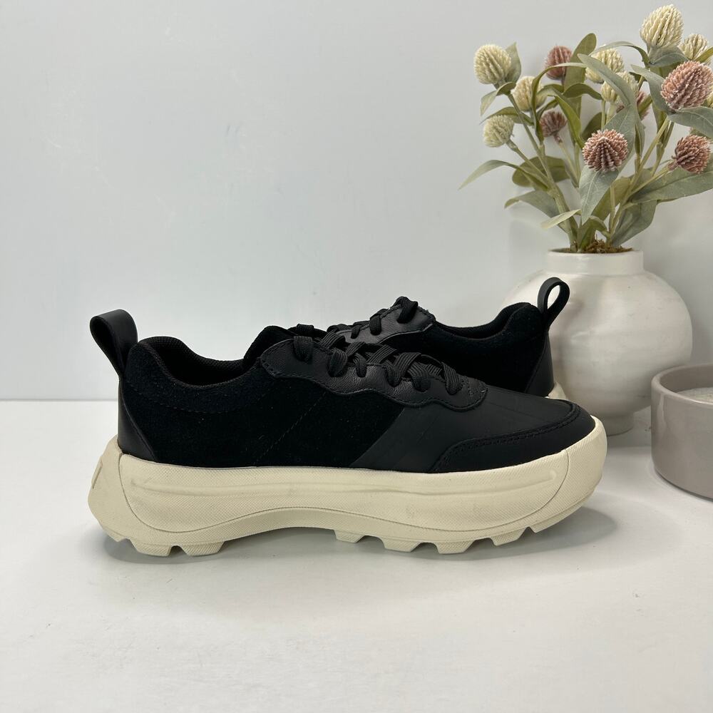 Sorel Ona 503 Everyday Low Sneaker Black/Jet Women's 7 Tried On Comfort Shoe - Picture 6 of 8